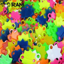 Schietsterren Gekleurd Plastic | 1000st