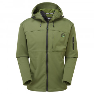 Ridgeline ascent softshell jacket field olive voorkant