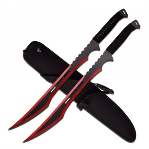 Twin Blade Black Red