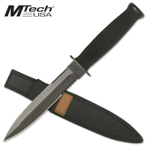 MTech | Bootknife Zwart | Mes