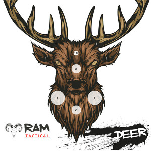 Deer | Schietkaarten 14x14 | RAM Targets